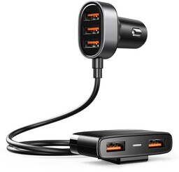 Joyroom szybka ładowarka samochodowa 5x USB 6,2 A