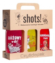 LaQ, Shots! Czyściopak, zestaw żeli pod prysznic
