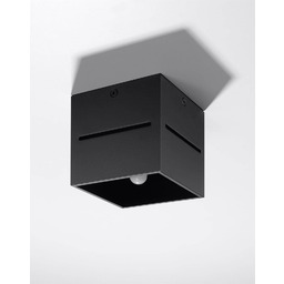 Sollux Lighting Lampa sufitowa LOBO SL.0207 czarna