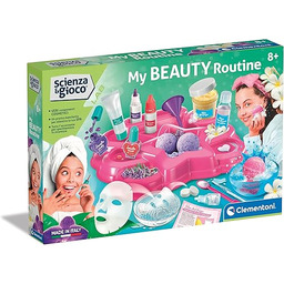 Clementoni Lab-My Beauty Rutyna-Laboratorium Dziewczynka Perfumy, Mydło, Maski