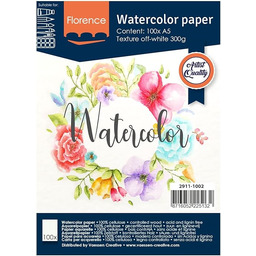 Florence papier akwarelowy texture A5 300 g biały