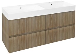 Sapho FILENA szafka umywalkowa 118x51.5x43cm dąb FID1212D