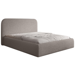 Łóżko tapicerowane z pojemnikiem o nowoczesnej formie Mateo