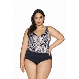Strój kąpielowy jednoczęściowy padded SKJ 61 czarny latte