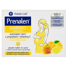 Prenalen Gardło Immuno pastylki do ssania, 24 szt.