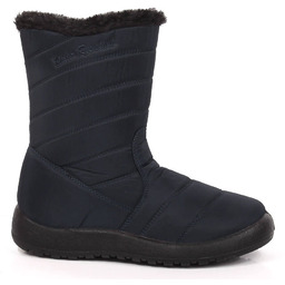 Wodoodporne śniegowce damskie wysokie ocieplane granatowe NEWS 3044