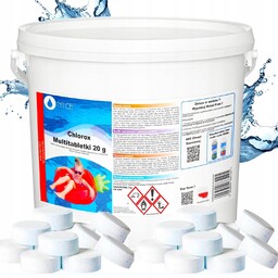 12w1 5kg Chlor Do Basenu Tabletki Multifunkcyjne 20g