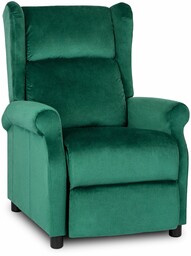 Fotel Rozkładany SIMON Welur Zielony