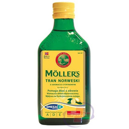 Mollers Tran Norweski o aromacie cytrynowym 250ml