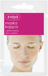 Ziaja Maska kojąca z glinką różową, 7 ml