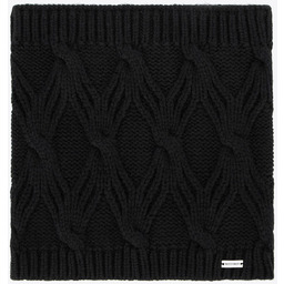 Damski komin z warkoczowym splotem czarny