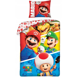 Pościel dziecięca 140x200 Mario Bros Halantex nitendo 100%