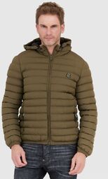 INVICTA Zielona męska kurtka puchowa z kapturem
