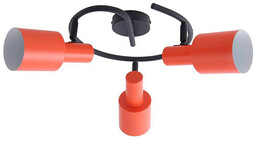 Lindby - Ovelia 3 Round Lampa Sufitowa Orange/Black
