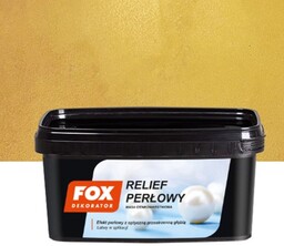 FOX Farba dekoracyjna RELIEF PERŁOWY GOLD kolor 0001