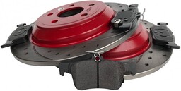 Tylne klocki + WIERCONE NACINANE tarcze hamulcowe 302mm