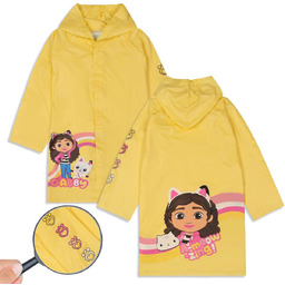Koci Domek Gabi Żółty, dziewczęcy płaszcz przeciwdeszczowy