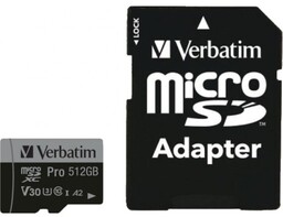Verbatim Karta pamięci z adapterem Pro microSDXC U3