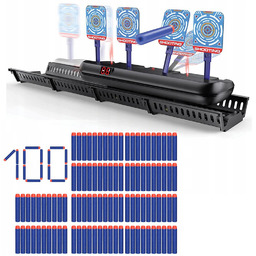 Przesuwna tarcza elektryczna, 4 cele + Zestaw Hasbro