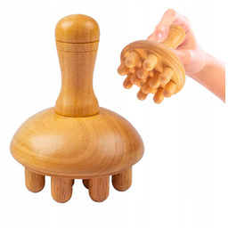 Szczotka do masażu relaksacyjnego ciała masażer drewniany antycellulitowy