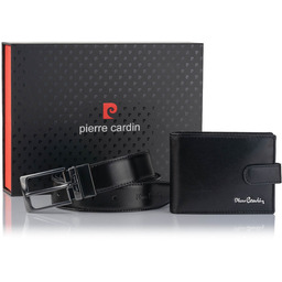 Zestaw męski Pierre Cardin portfel i pasek