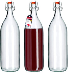 Szklana butelka do nalewek 2000 ml, 3 szt.