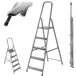 Drabina stalowa z podestem Ceriana 5-stopniowa 125kg