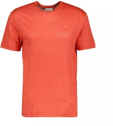 Koszulka męska Gant Linen Ss T-shirt lniany pomarańczowy-L