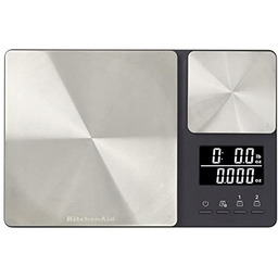 Waga kuchenna KitchenAid KQ909G Elektroniczna Stalowa Srebrny/Szary 5KG