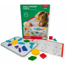 Klocki magnetyczne Tangram 20 el. układanka