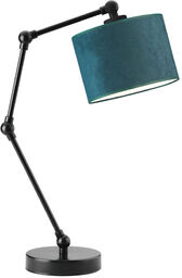 Czarna lampka biurkowa w stylu marynistycznym ASMARA VELUR