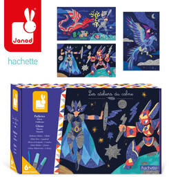 Janod, Zestaw kreatywny Brokat Bohaterowie