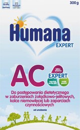 Humana AC, mleko w proszku w przypadku kolki