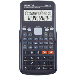 Sencor Kalkulator SEC 170, czarna, szkolny, 12 cyfr