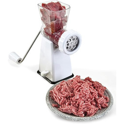 Metaltex Maszynka do mięsa, tworzywo sztuczne/stal nierdzewna, biała,