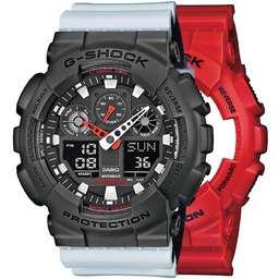G-SHOCK SET GA-100B-4AER + BEZEL 10467795 + PASEK