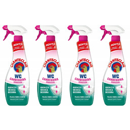 Płyn do WC Chante Clair Schiumattiva 4x625ml -