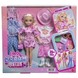 Barbie Dream Besties Malibu Festiwalowe stylizacje, Lalka, ubranka