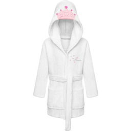 Szlafrok dziecięcy L 130 Princess biały księżniczka