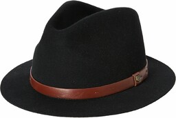 kapelusz BRIXTON MESSER SHORT BRIM FEDORA Black