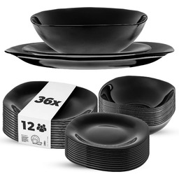 Zestaw obiadowy Vetriolo salaterka + talerz deserowy +