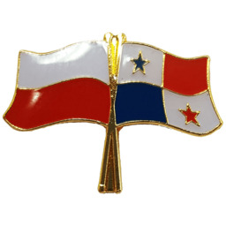 Przypinka, pin flaga Polska-Panama