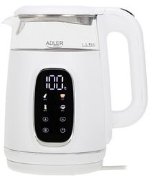 Czajnik elektryczny ADLER AD 1305 biało-srebrny