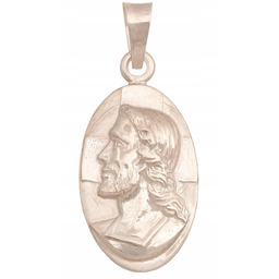 ZŁOTY Medalik z białego złota 585 1.50 g