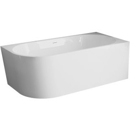 INVENA Wanna wolnostojąca przyścienna ASTRI 170x80 cm prawa