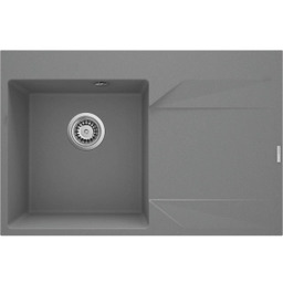 Deante Evora ZQJ_S11P Granitowy Szary Zlewozmywak prostokątny