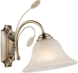 Globo Antyczny kinkiet do sypialni Posadas szklana lampa