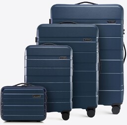 Komplet walizek z ABS - u w poziome