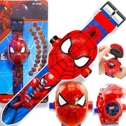 ZEGAREK 3D Z PROJEKTOREM SPIDERMAN CZŁOWIEK PAJĄK WYŚWIETLA