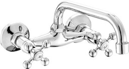 Bateria umywalkowa ścienna STILO BKI 050D chrom Kuchinox